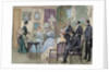 Meeting of aristocratic families in the living room by Corbis