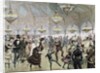 Circle of skaters in the circus of the Champs Elysees in Paris by Anonymous