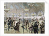 Circle of skaters in the circus of the Champs Elysees in Paris by Anonymous