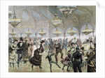 Circle of skaters in the circus of the Champs Elysees in Paris by Anonymous