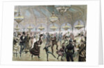 Circle of skaters in the circus of the Champs Elysees in Paris by Anonymous