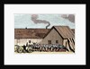Mennonite religious service outside the hut by Anonymous