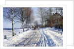 Winter Scene, Dalarne by Peder Monsted