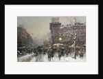La Porte St. Martin, Paris by Eugene Galien-Laloue