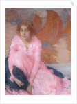 The Pink Dress by Edmond Francois Aman-Jean