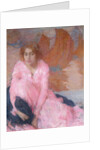 The Pink Dress by Edmond Francois Aman-Jean