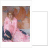 The Pink Dress by Edmond Francois Aman-Jean