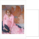 The Pink Dress by Edmond Francois Aman-Jean