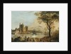 Caernarvon Castle, with a Harper in the Foreground by Paul Sandby