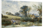 By the Duck Pond by Myles Birket Foster