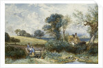 By the Duck Pond by Myles Birket Foster