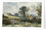 By the Duck Pond by Myles Birket Foster