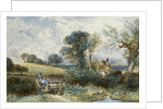 By the Duck Pond by Myles Birket Foster