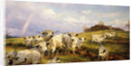 Wild Cattle of Chartley, Chartley Castle Beyond by Henry William Banks Davis