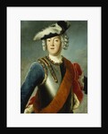 Portrait of a Gentleman, Said to be August William, Half Length, Wearing a Blue Jacket, White Shirt, and Armour Breast Plate by Anonymous