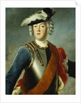 Portrait of a Gentleman, Said to be August William, Half Length, Wearing a Blue Jacket, White Shirt, and Armour Breast Plate by Anonymous
