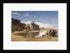 An Arab Caravan outside a Fortified Town by Jean-Leon Gerome