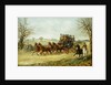 A Coach and Four on an Autumn Road by Henry Alken