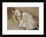 Madame Helleu Reclining on a Chaise-Longue by Paul Cesar Helleu