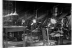 Typesetting operation in an industrial environment, ca. 1900 by Anonymous