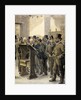 London Stock Exchange. Shipowners and merchants consulting the Lloyd's Loss Book by Anonymous