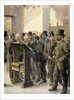 London Stock Exchange. Shipowners and merchants consulting the Lloyd's Loss Book by Anonymous