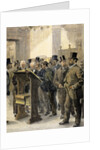 London Stock Exchange. Shipowners and merchants consulting the Lloyd's Loss Book by Anonymous