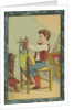 Boy with Hand Puppets by Anonymous