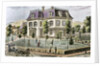 Residential home with the family playing cricket by Anonymous