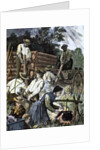 USA. Settlers building their homes in the West (1874) by Anonymous