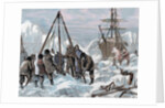 Nares, Sir George Strong (1831-1915). British naval officer and Arctic explorer. The crew of "Discov by Anonymous
