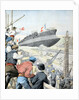 Launching of French Warship 'Patrie' Seyne-sur-Mer (Jan 1904) by Anonymous