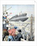 Launching of French Warship 'Patrie' Seyne-sur-Mer (Jan 1904) by Anonymous