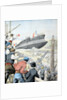 Launching of French Warship 'Patrie' Seyne-sur-Mer (Jan 1904) by Anonymous