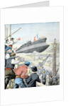 Launching of French Warship 'Patrie' Seyne-sur-Mer (Jan 1904) by Anonymous