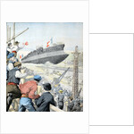 Launching of French Warship 'Patrie' Seyne-sur-Mer (Jan 1904) by Anonymous