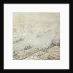 East River, New York by Frederick Usher De Voll