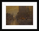 Madison Square, Rainy Night by Lovell Birge Harrison