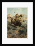 Indian and Buffalo by Edgar Samuel Paxson