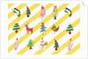 Sticker icon pack of animals and christmas tree by Anonymous