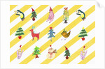 Sticker icon pack of animals and christmas tree by Anonymous