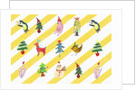 Sticker icon pack of animals and christmas tree by Anonymous