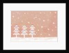 Illustration of three christmas trees in a row by Anonymous