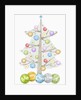 Illustration of Christmas tree and merry Christmas sign by Anonymous