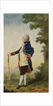 The Baron de Bombelles in the Tuileries by Louis de Carmontelle