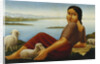 Girl with Sheep by Georg Schrimpf