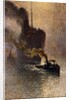 In Tow on the Thames in the Fog by Emile Claus