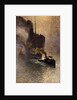 In Tow on the Thames in the Fog by Emile Claus