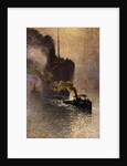 In Tow on the Thames in the Fog by Emile Claus