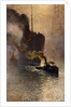 In Tow on the Thames in the Fog by Emile Claus